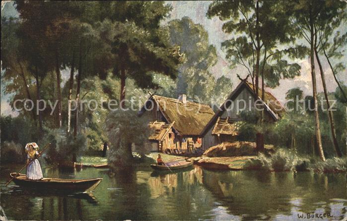 Buerger W. Nr. 3967 Tracht Boote