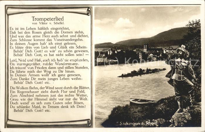 Trompeter Scheffel Trompeterlied Säckingen am Rhein