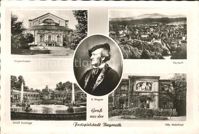 Wagner Richard Komponist Wagnertheater Villa Wahnfried Schloss E