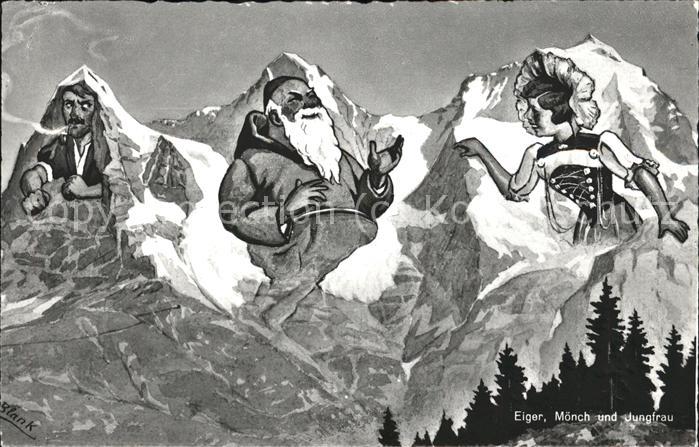 Berggesichter Eiger Mönch Jungfrau