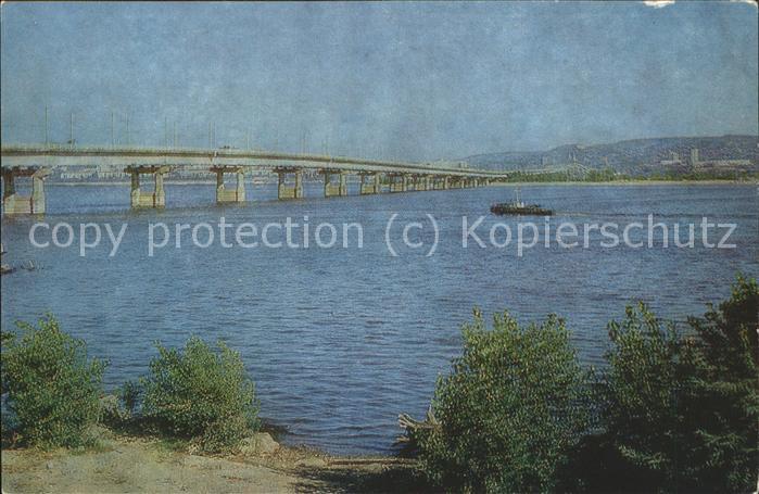 Bruecken Bauwerke Fluss Wolga Engels Saratow