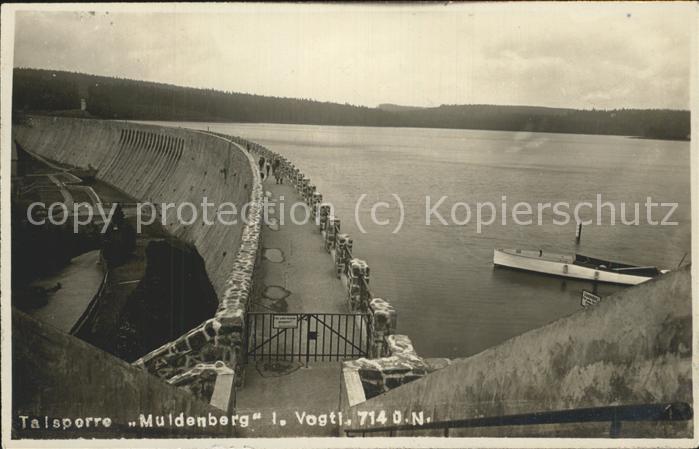 Staudamm Pumpspeicherkraftwerk Talsperre Muldenberg