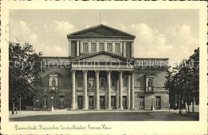 Theatergebaeude Darmstadt Hessen Grosses Haus