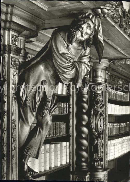 Bibliothek Library Waldsassen Holzfigur Schweinehirt Ciste