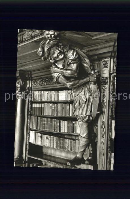 Bibliothek Library Waldsassen Holzfigur Schweinemetzger Ci