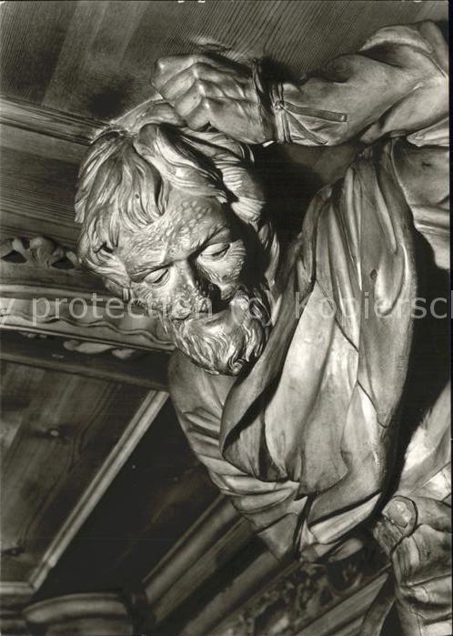 Bibliothek Library Waldsassen Holzfigur Karl Stilp