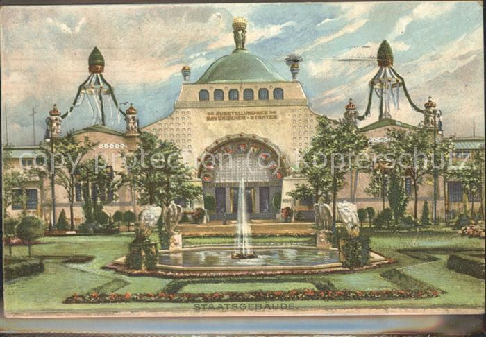 Ausstellung Bayr Landes Nuernberg 1906 Staatsgebäude