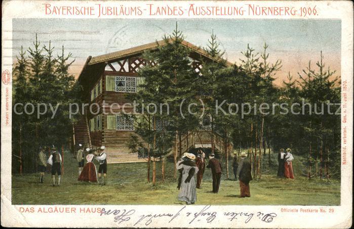Ausstellung Bayr Landes Nuernberg 1906 Algäuer Haus