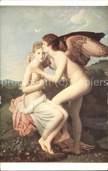 Kuenstlerkarte Baron Gerard Amor und Psyche Nr. 1256 M