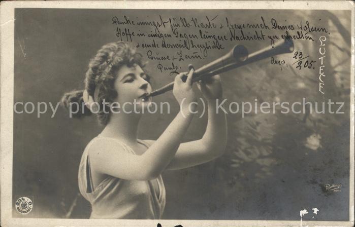 Foto Reutlinger Paris Nr. 234 Flöten Frau Lutece