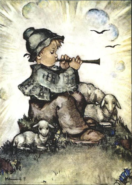 Hummel Nr. 834 Der Flötenspieler Schafe