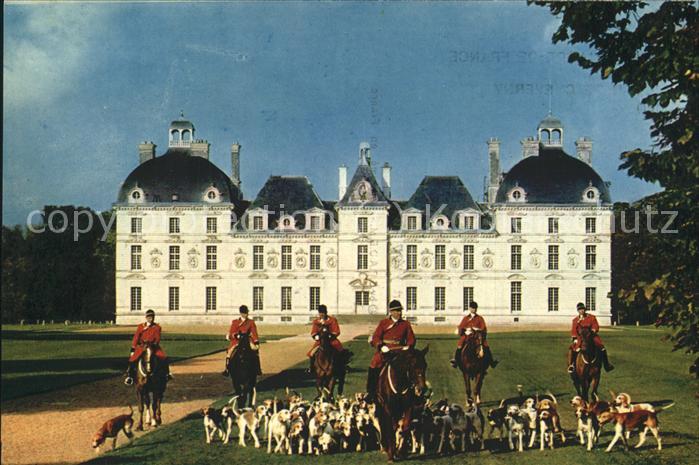 Jagd Hunde Pferde Chateau de Cheverny
