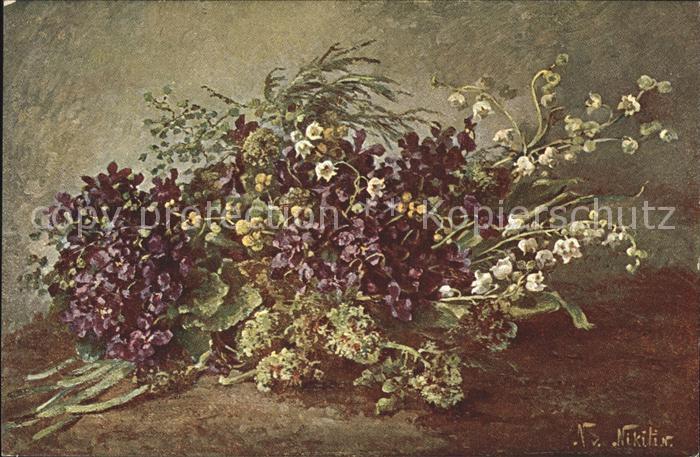 Blumen Künstlerkarte