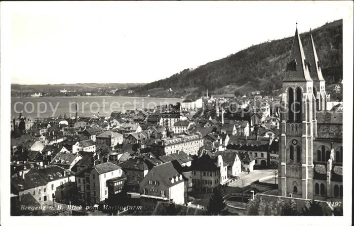 Bregenz Vorarlberg Panorama mit Martinsturm