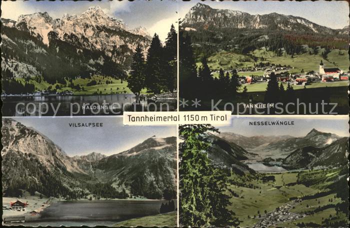 Tannheim Tirol Tannheimertal Haldensee Vilsalpsee Nesselwaengle