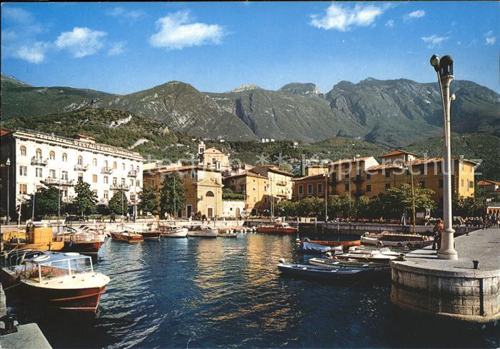 Malcesine Lago di Garda Il Porto Hafen Boot