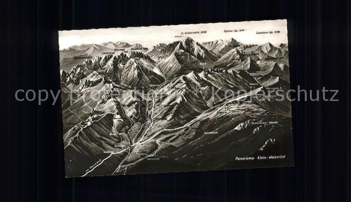 Kleinwalsertal Reliefkarte