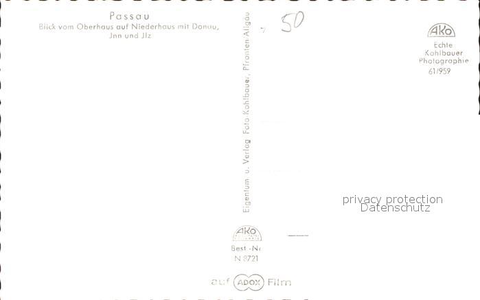 71540218 Passau Blick vom Oberhaus auf Donau Inn und Ilz Passau eBay