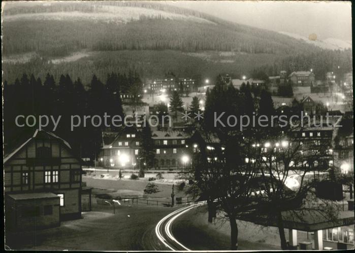 Spindlermuehle Spindleruv Mlyn Teilansicht bei Nacht