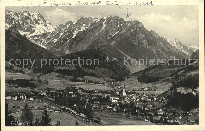 Trofaiach Gesamtansicht mit Alpenpanorama NZ3