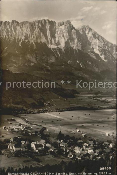 oeblarn Panorama mit Grimming Dachsteingebirge