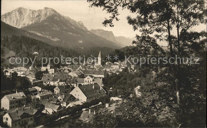 Bad Aussee Steiermark Totalansicht Dachsteingebirge Salzkammergut