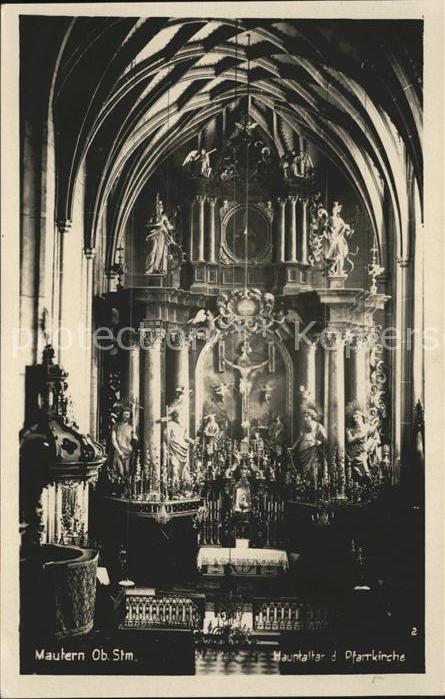 Mautern Steiermark Hauptaltar der Pfarrkirche