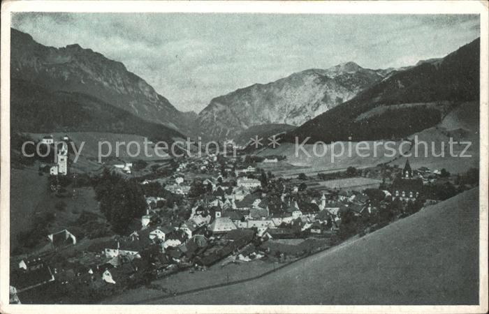 Eisenerz Steiermark Gesamtansicht gegen Seemauer Klettersteig