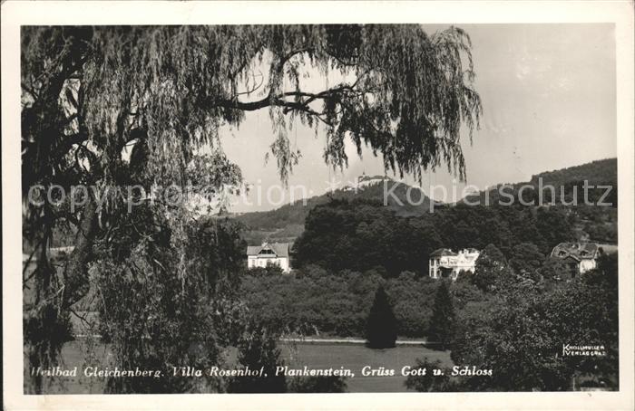 Bad Gleichenberg Heilbad Villa Rosenhof Plankenstein Villa Gruess Gott und Schlo