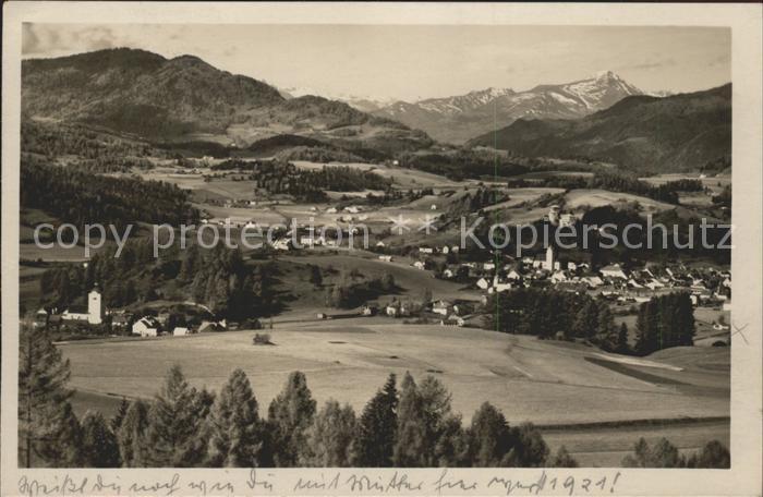 Neumarkt Steiermark Panorama Luftkurort mit St. Marein