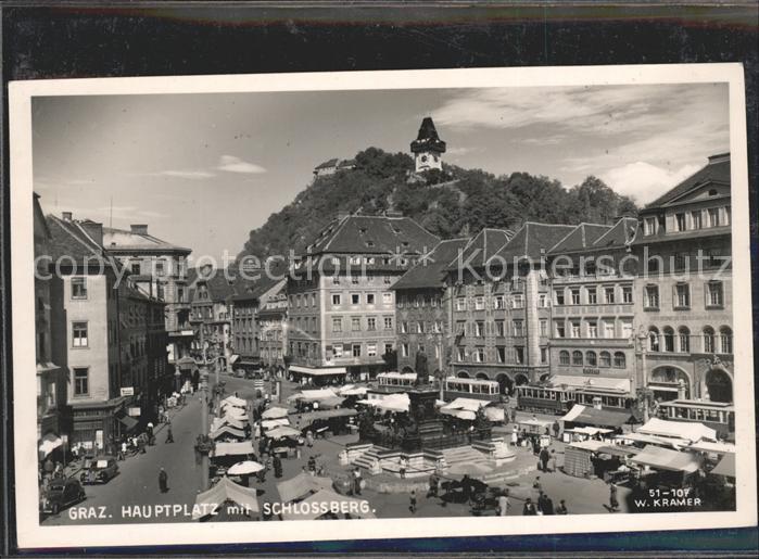 Graz Steiermark Hauptplatz Denkmal Markt Schlossberg Uh