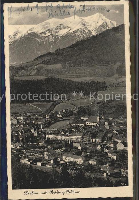 Leoben Ortsansicht mit Reiting Ennstaler Alpen