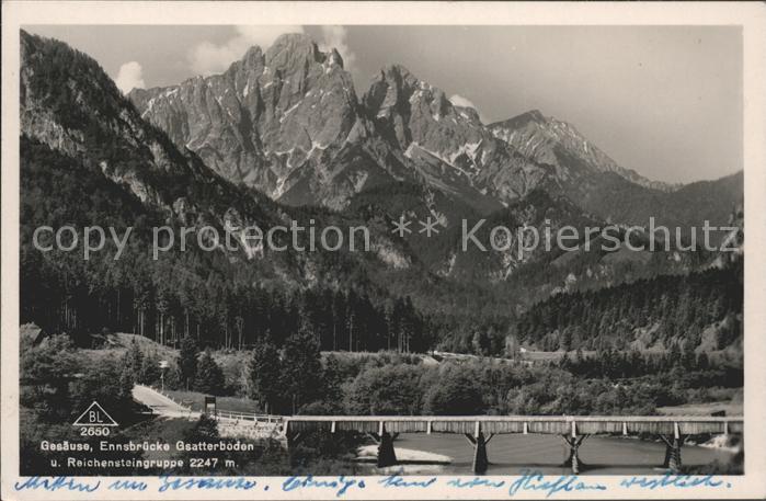 Weng Gesaeuse Steiermark Ennsbruecke Gstatterboden und Reichensteingruppe Ennsta