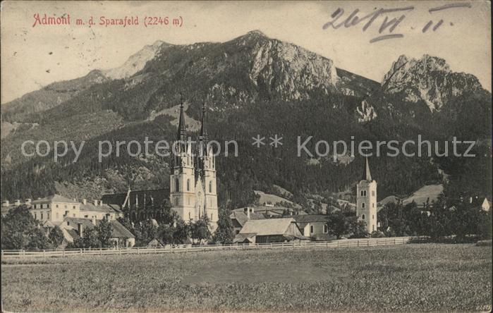 Admont Steiermark Ortsansicht mit Stift Kirche Sparafeld