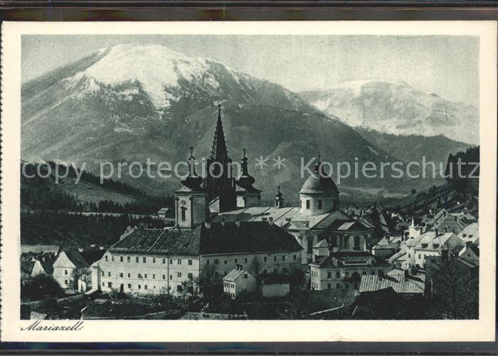Mariazell Steiermark Basilika mit Alpenpanorama