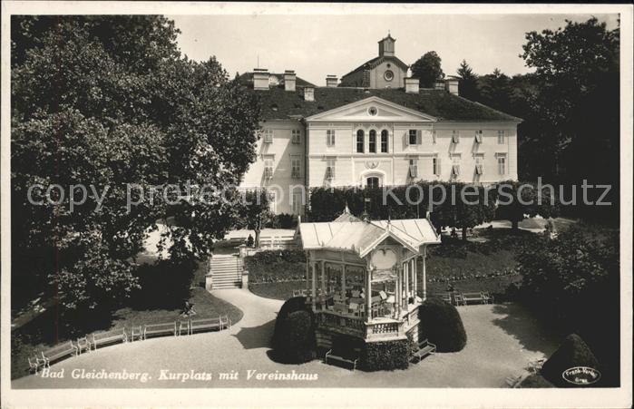 Bad Gleichenberg Kurplatz mit Vereinshaus Pavillon