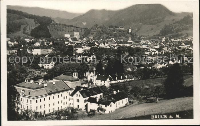 Bruck Mur Blick über die Stadt