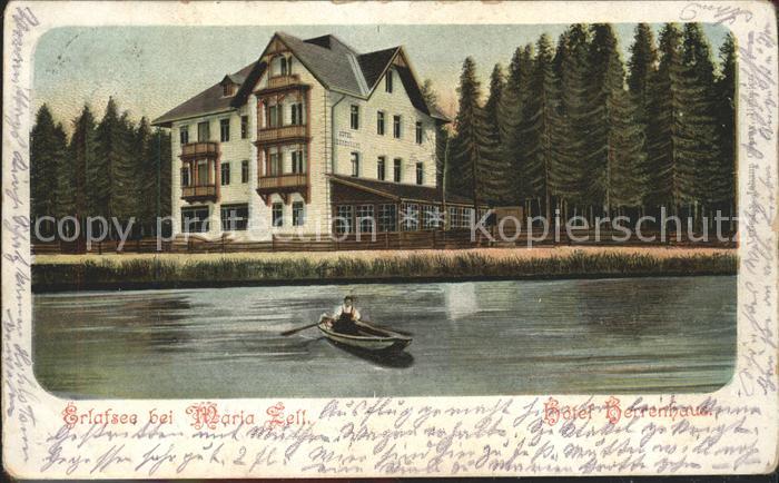 Mariazell Steiermark Hotel Herrenhaus am Erlafsee Paddelboot