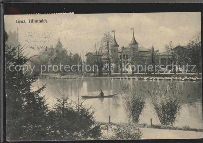 Graz Steiermark Partie am Hilmteich Boot Schloss