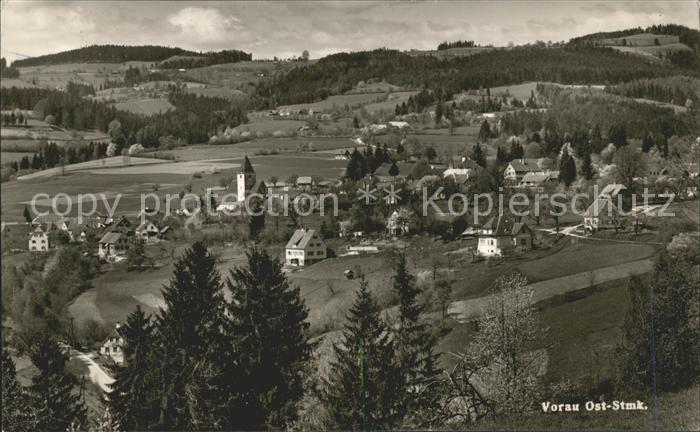 Vorau Ortsansicht mit Kirche