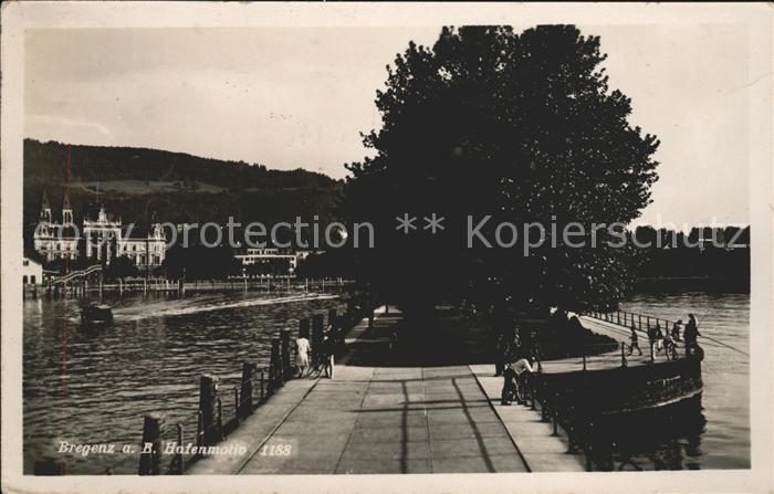 Bregenz Vorarlberg Hafenmotiv Mole Bodensee