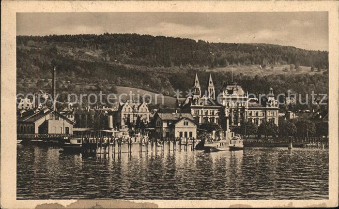 Bregenz Vorarlberg Bodensee Hafenanlage Dampfer