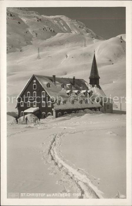 St Christoph Arlberg Gasthof Hospiz Wintersportplatz Kapelle