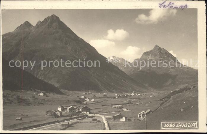 Galtuer Tirol Gesamtansicht mit Alpenblick