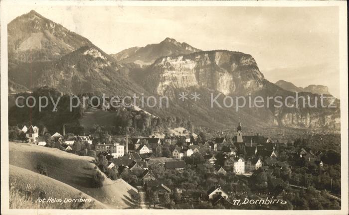 Dornbirn Vorarlberg Blick ueber die Stadt Alpen