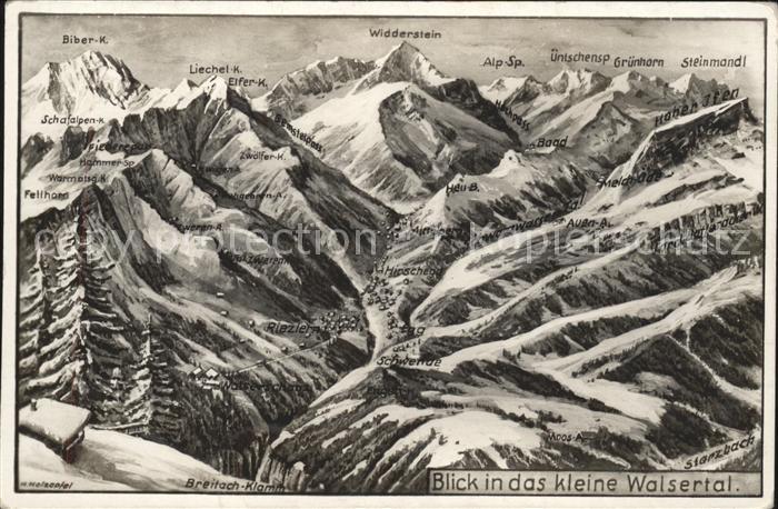 Riezlern Kleinwalsertal Vorarlberg Blick ins Kleine Walsertal Alpenpanorama Pano