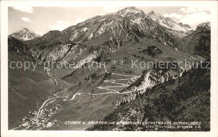 Stuben Vorarlberg am Arlberg Flexenstrasse Gebirgspass