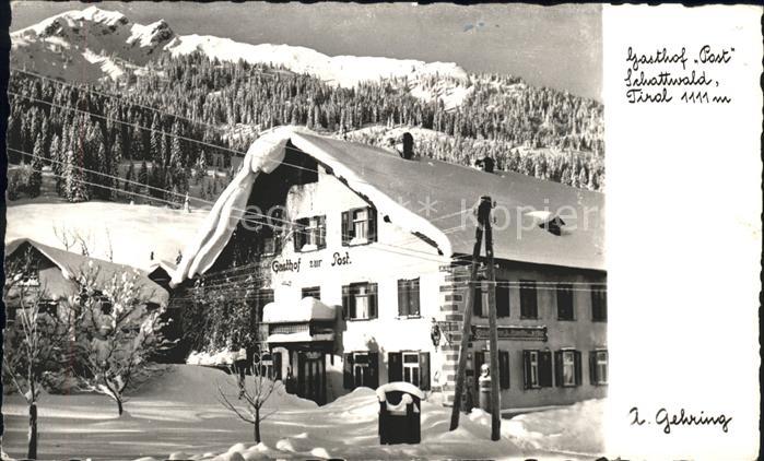 Schattwald Gasthof Post Winterimpressionen