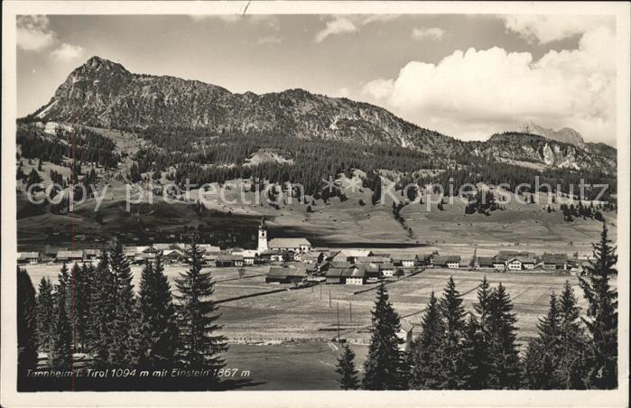 Tannheim Tirol Panorama mit Einstein Allgaeuer Alpen