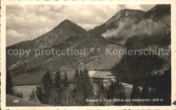 Rehbach Tirol Weinwirtschaft Gasthaus mit Schoenkahler Tannheimer Berge
